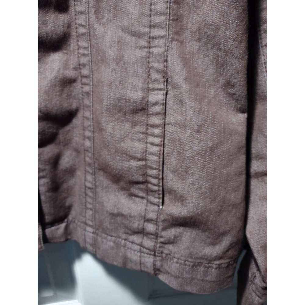 LAL Live A Little BROWN Button Up Denim Jacket H29‎ - Picture 4 of 7